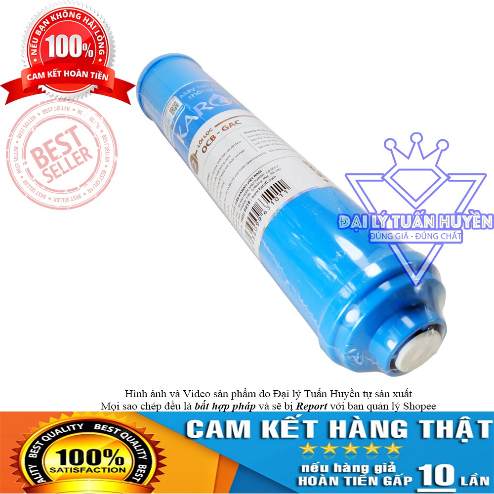 Lõi lọc nước số 2 Karofi chính hãng OCB-GAC - Dùng cho máy N-e118, N-e119/U, N-e119/A, N-e239, N7RO, E8RO, E9RO