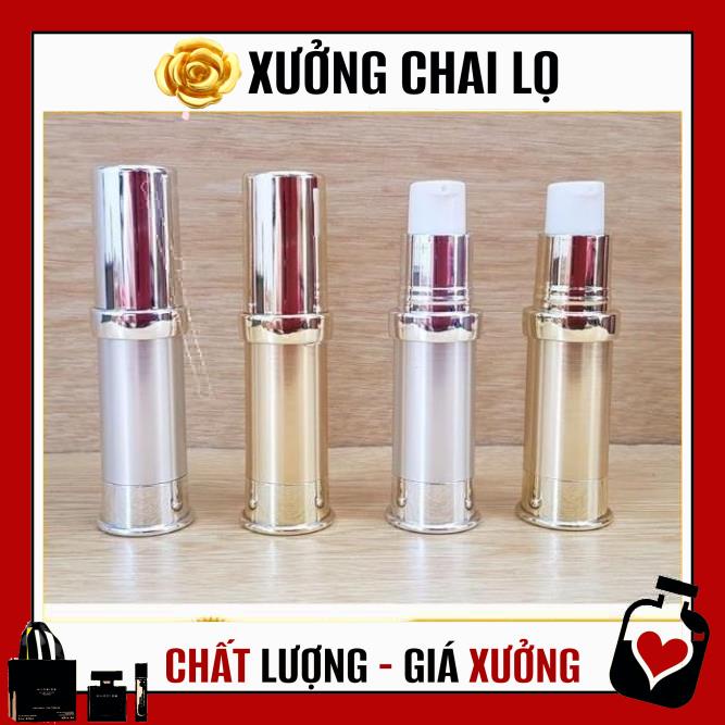 [TOP GIÁ RẺ] [5ml,15ml,20ml] Chai xịt giọt, phun sương Hút chân không Thanh Lịch xi vàng,bạc chiết mỹ phẩm