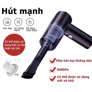 Máy Hút Bụi Cầm Tay Mini 2 in 1 Vacuum Cleaner Bản Nâng Cấp 2021 ⚡️ Lực Hút 9000PA,120W,Đầu Sạc USB Tiện Lợi