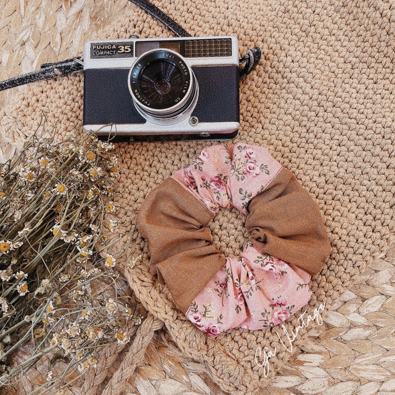 Cột tóc Gà Vintage ghép vải quilt