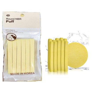 Bông Nén Rửa Mặt Round Nbr Puff Hàn Quốc