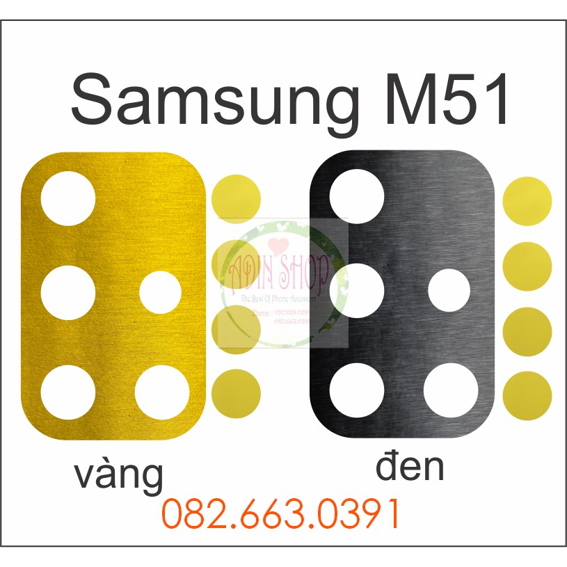 Dán nhôm chống xước camera Samsung M51 / M21 / M30s