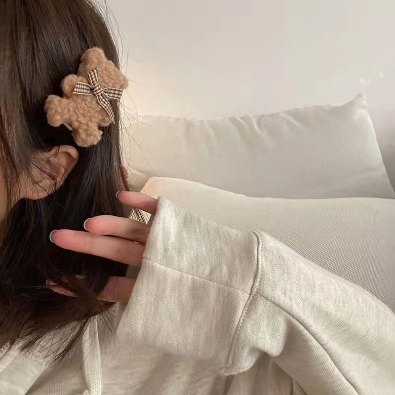 Kẹp Tóc Hình Gấu Teddy Phong Cách Hàn Quốc Dễ Thương Dành Cho Nữ 2022 CRD