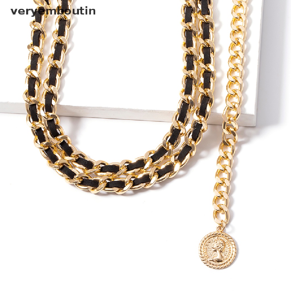 Thắt Lưng Nhiều Lớp Đính Tua Rua Phong Cách Retro Cho Nữ