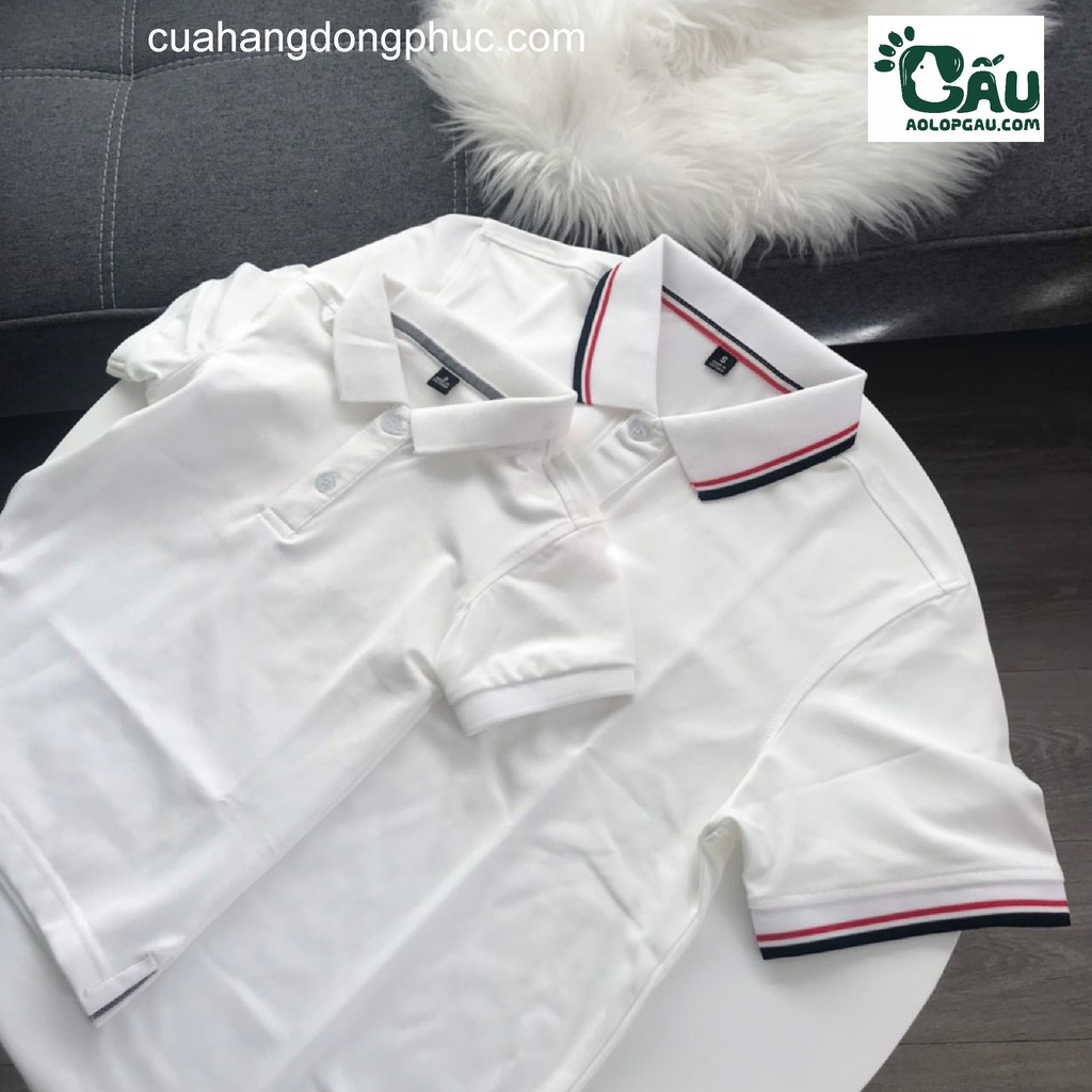 Áo Thun Polo Gia Đình Cá Sấu Poly 4 Chiều