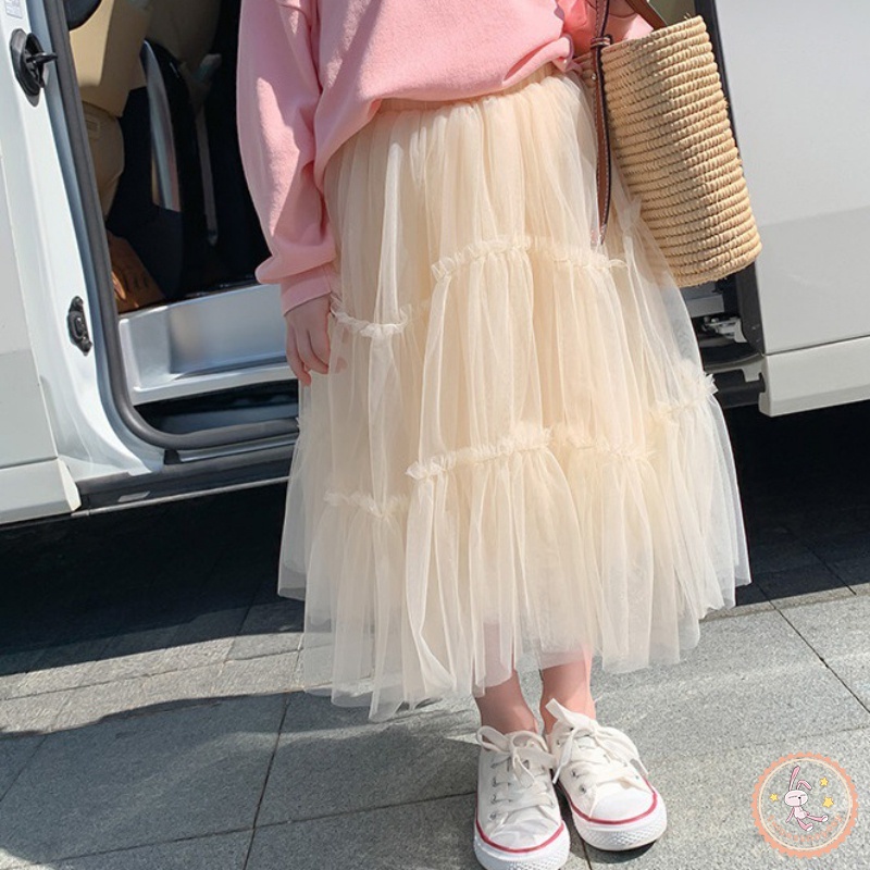 Đầm Xòe Xếp Tầng Lưng Thun Thời Trang Mùa Hè Xinh Xắn Cho Bé Gái