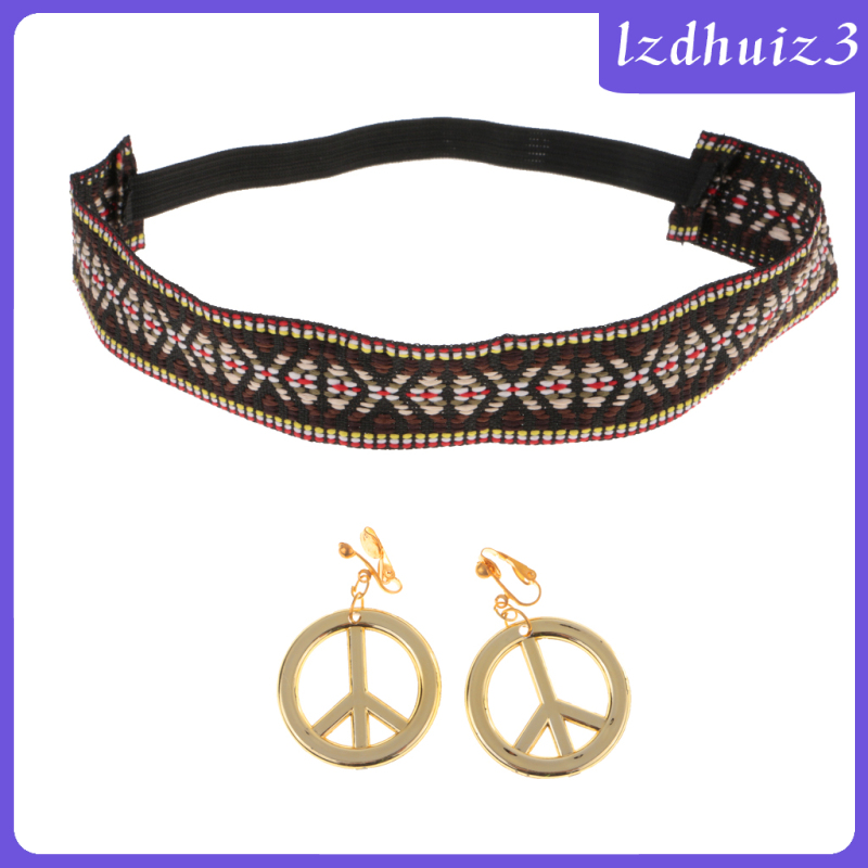 Khuyên Tai Phong Cách Hippie Cho Nữ 60s 70s