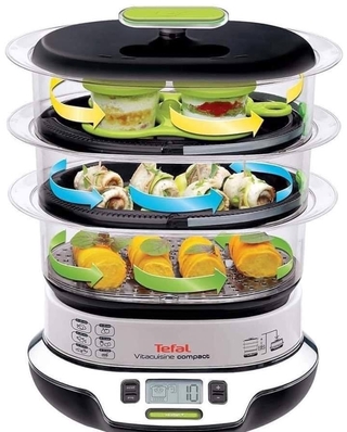 Nồi hấp tefal vs4003, 3 tầng hấp