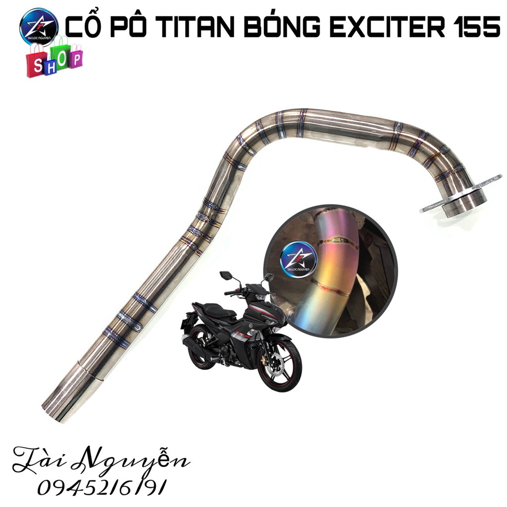 CỔ PÔ TITAN BÓNG CHO EXCITER 155