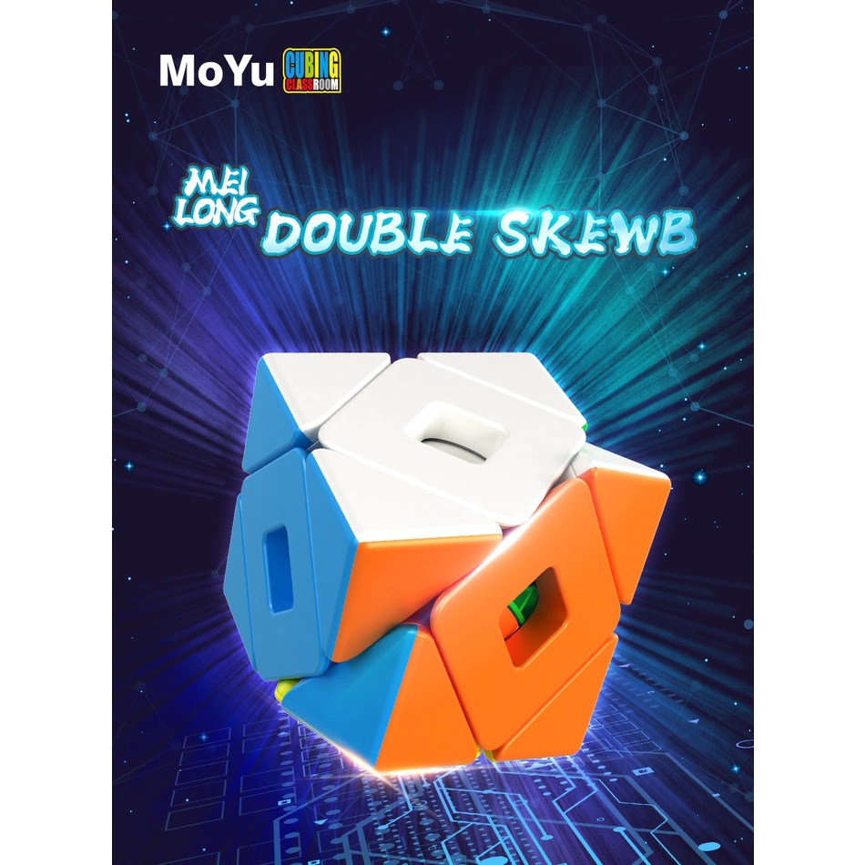 Rubik Moyu Double Skewb Stickerless, Rubik Biến Thể Skewb Phát Triển Trí Não IQ