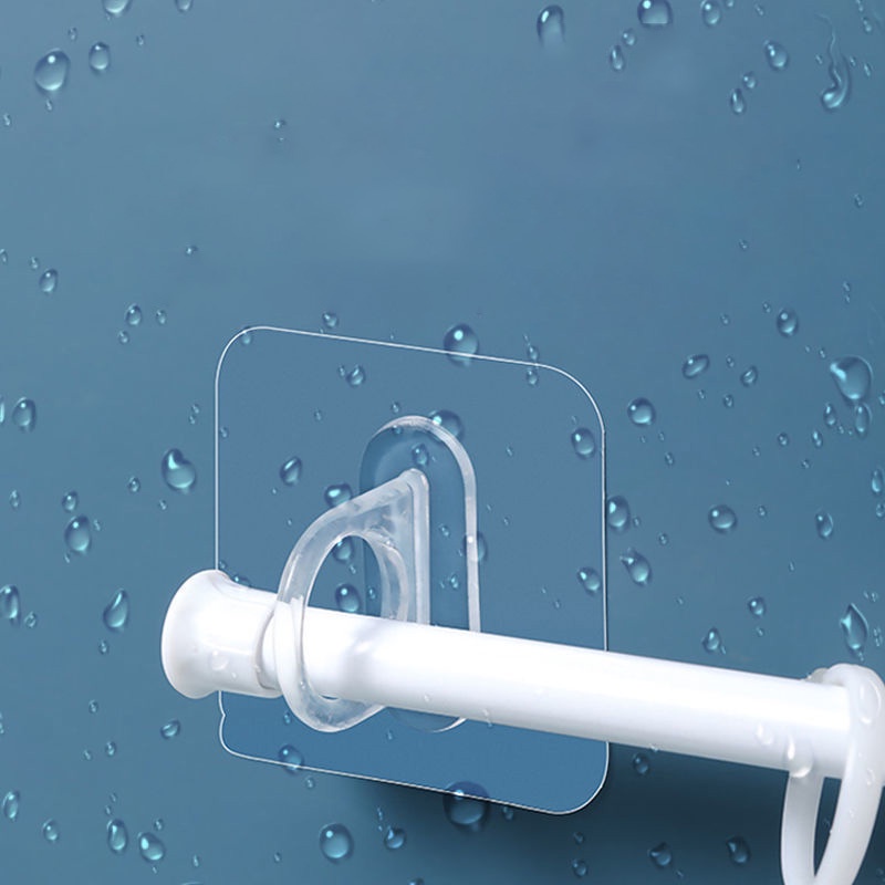 Móc Tròn Trong Suốt Dán Tường Treo Đồ Nhà Bếp Nhà Tắm Tiện Dụng