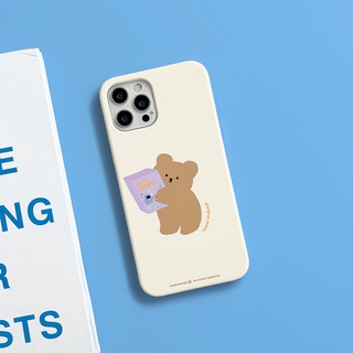 Ốp điện thoại hình gấu dễ thương đáng yêu có nút bấm thích hợp cho Samsung Galaxy S22