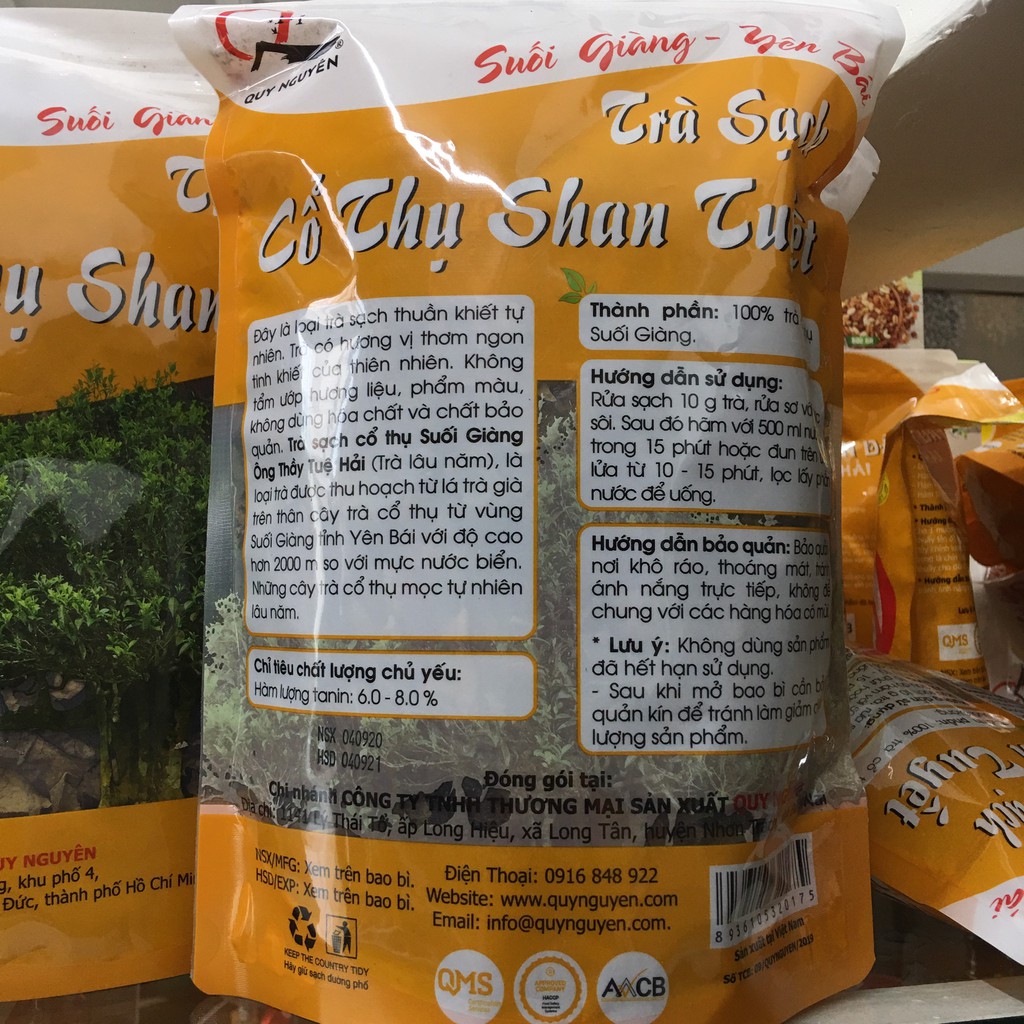Trà suối giàng nguyên lá Ông Thầy Tuệ Hải  – Gói 100gr