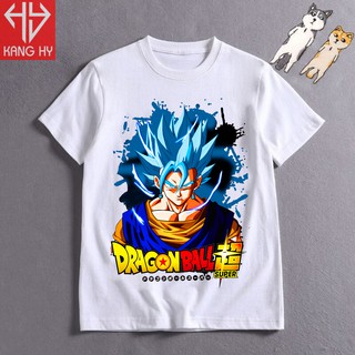 (HOT) Áo thun thời trang Dragon Ball in hình Songoku Vải Cotton 4 Chiều F110