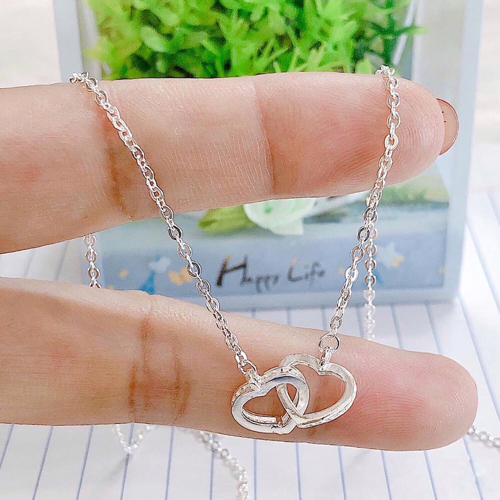 Dây Chuyền Bạc Ta CaoBac Silver Tim Lồng Tim Tinh Xảo Thanh Lịch Cao Cấp Dành Cho Nữ