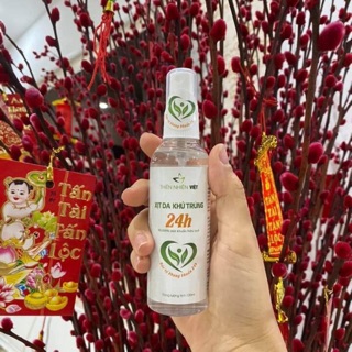 Xịt kháng khuẩn tay và cơ thể 24h