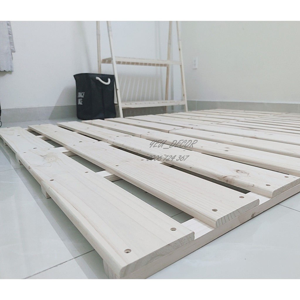 Giường Pallet Gỗ Thông Chile Mới Hoàn Toàn - m4/m6/m8