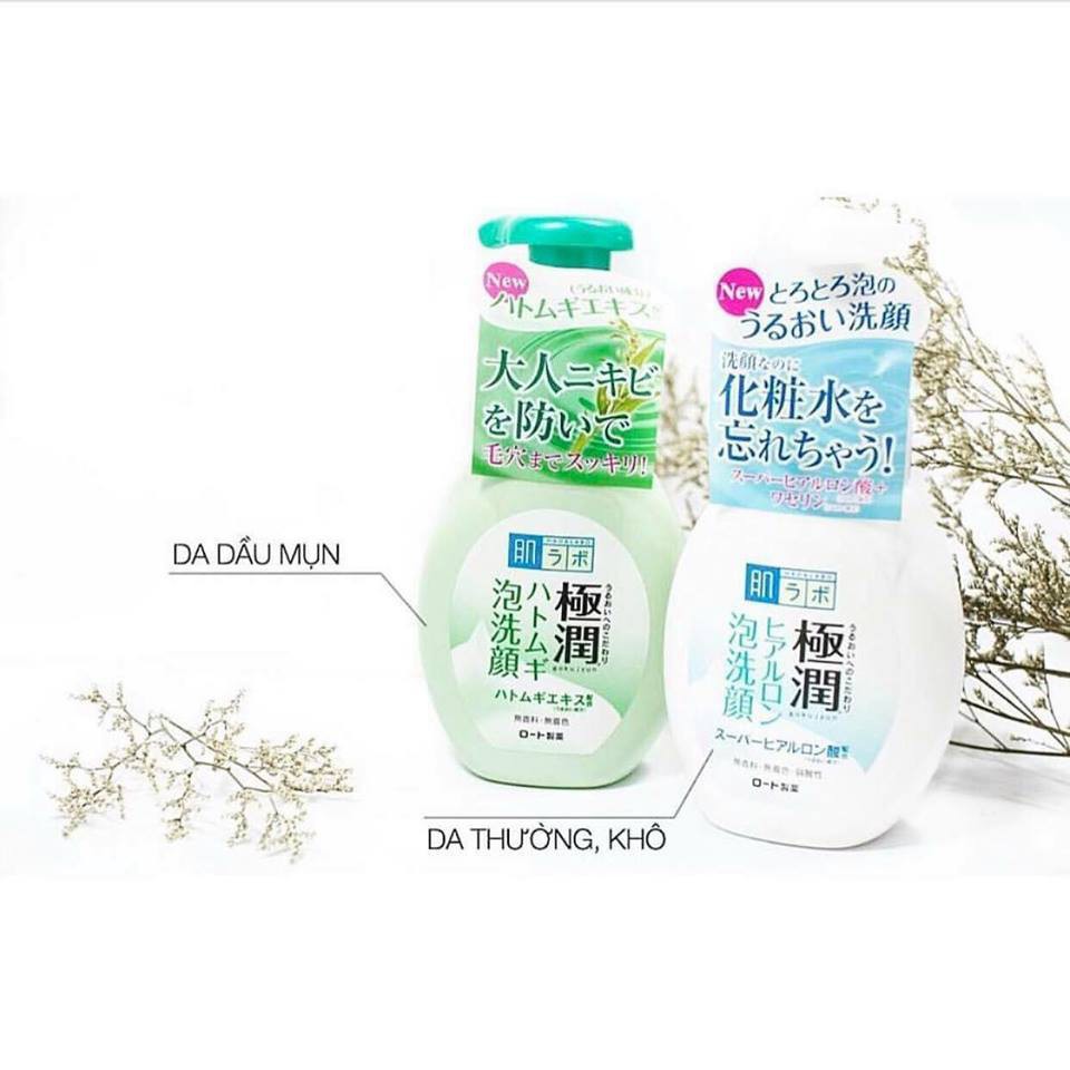 Sữa rửa mặt Hada Labo (Hadalabo Rohto) vòi/tuýp