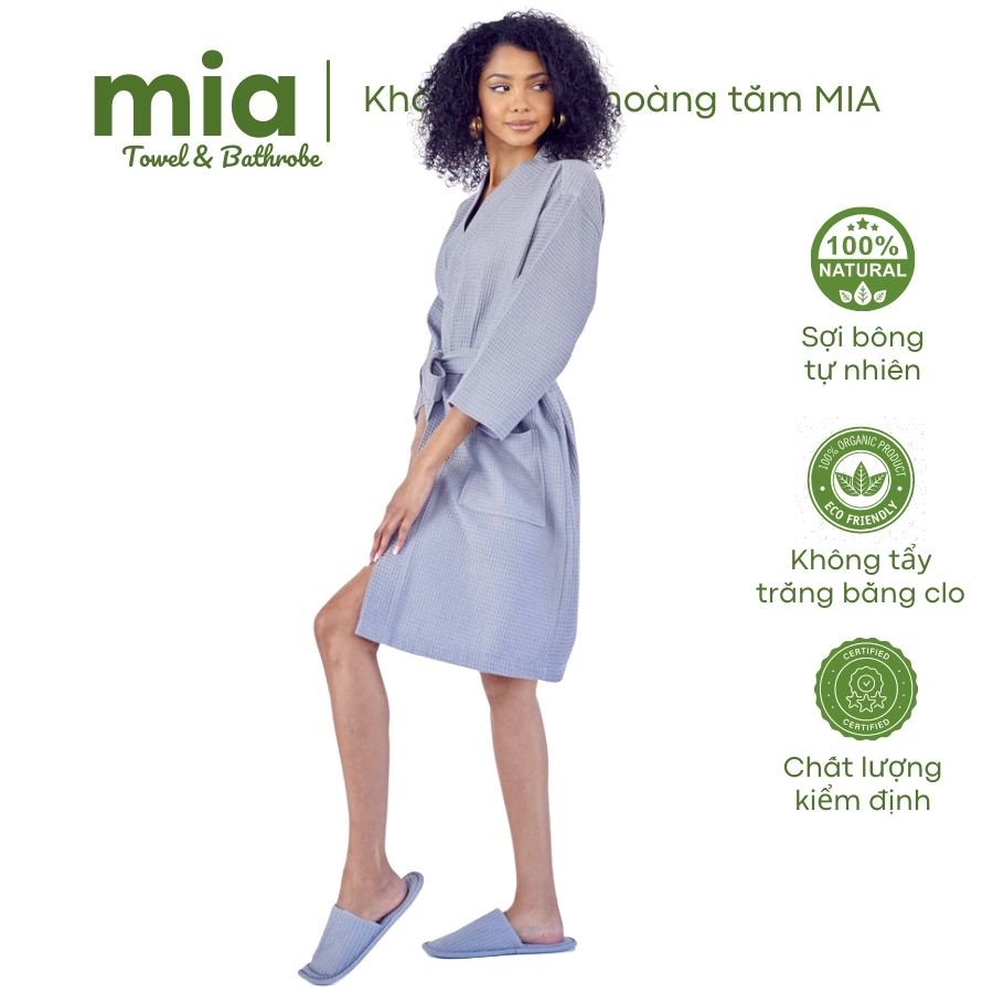 Áo Choàng Tắm Áo Khoác Tắm Cao Cấp Dùng Cho Gia Đình Khách Sạn Spa Đi Biển Đi Bơi MS ACT0501