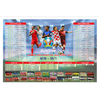 Lịch Euro 2021 kích thước A1
