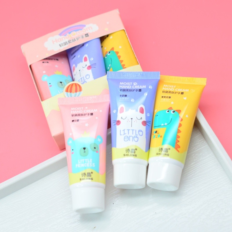 Kem dưỡng da tay SHIJING/ sét 3 tuýp/ siêu dễ thương cấp ẩm bảo về da tay | BigBuy360 - bigbuy360.vn