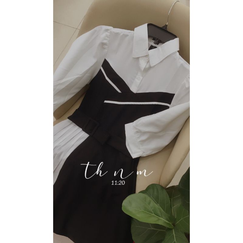 Đầm công sở phối dập li Taris Dress | BigBuy360 - bigbuy360.vn