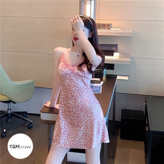 Váy ngủ 2 dây sexy Beo Sleep lụa mềm cao cấp