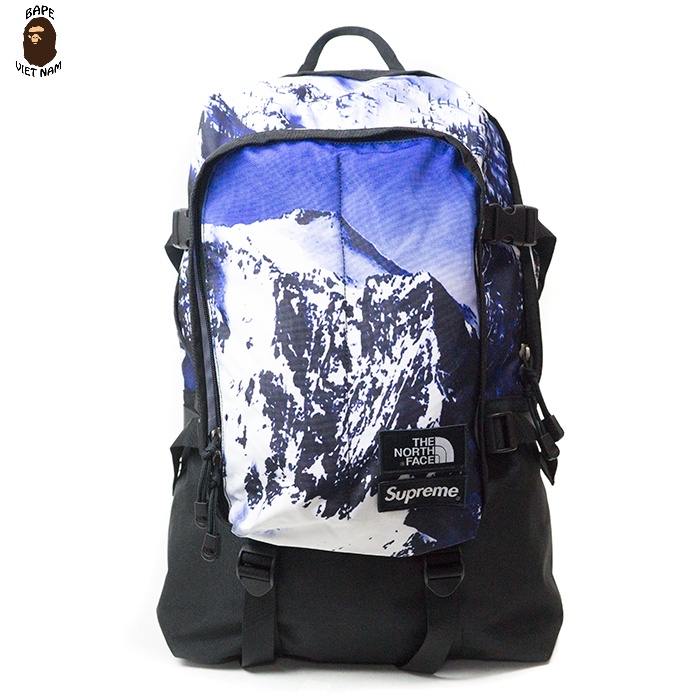 [Best Quality] Balo Supreme x The North Face, Sup x TNF Backpack, Chất liệu Vải Canvas pha Poli, kích thước lớn