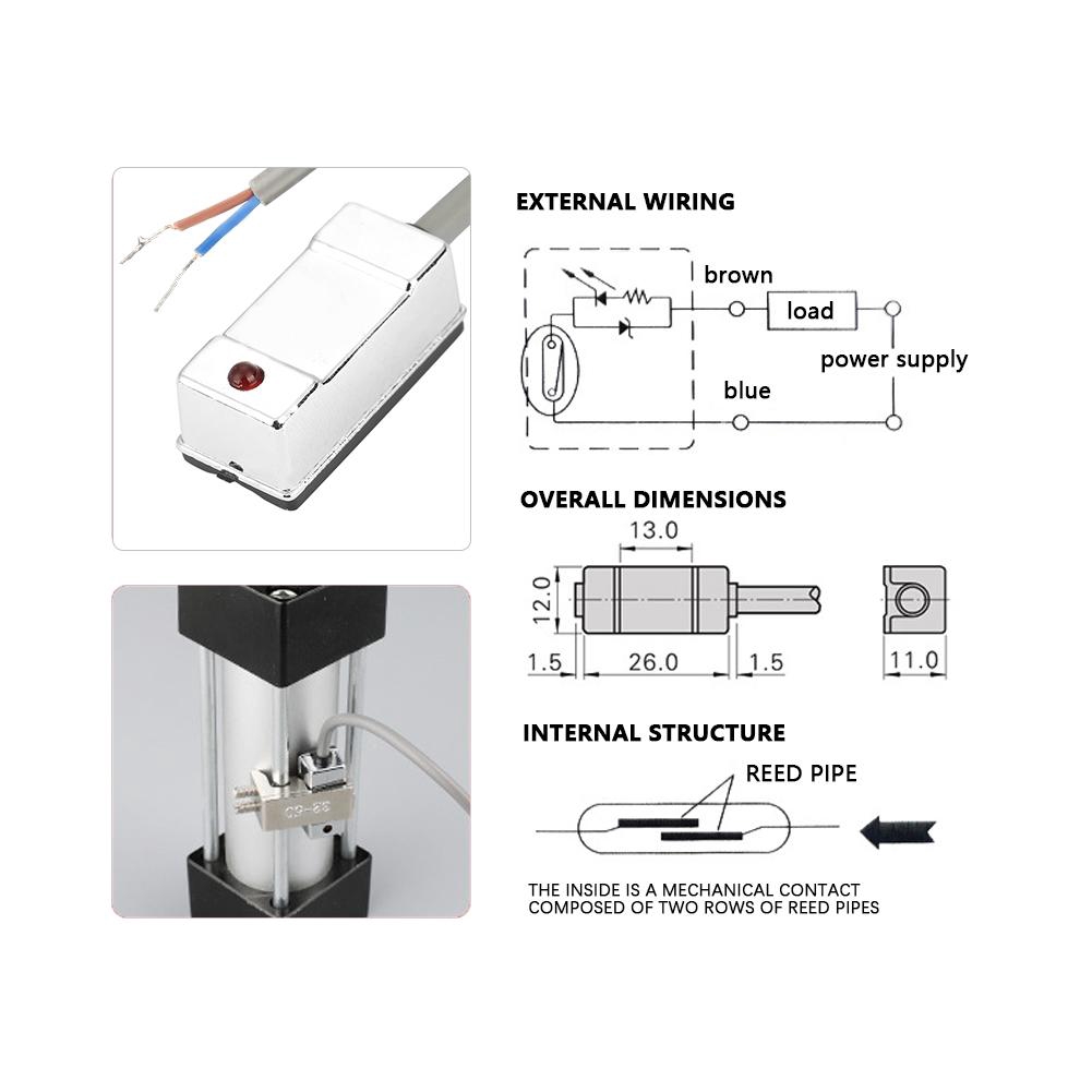 Công Tắc Cảm Biến Khí Nén Từ Tính Cs1-u Dc Ac 5v-240v