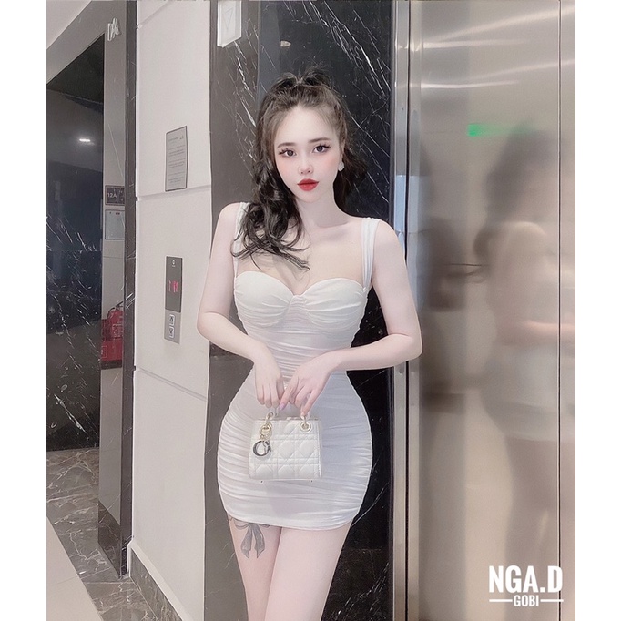 Váy body lưới cup ngực