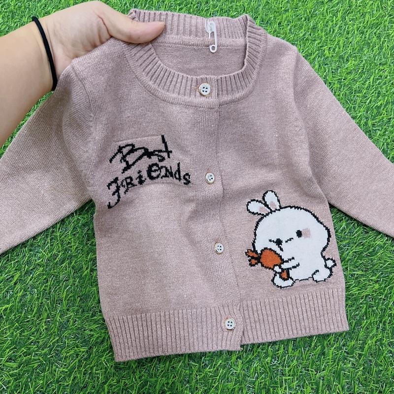 Áo len cardigan Quảng Châu siêu mềm mịn cho bé trai, chất len mịn không xù không bai nhão