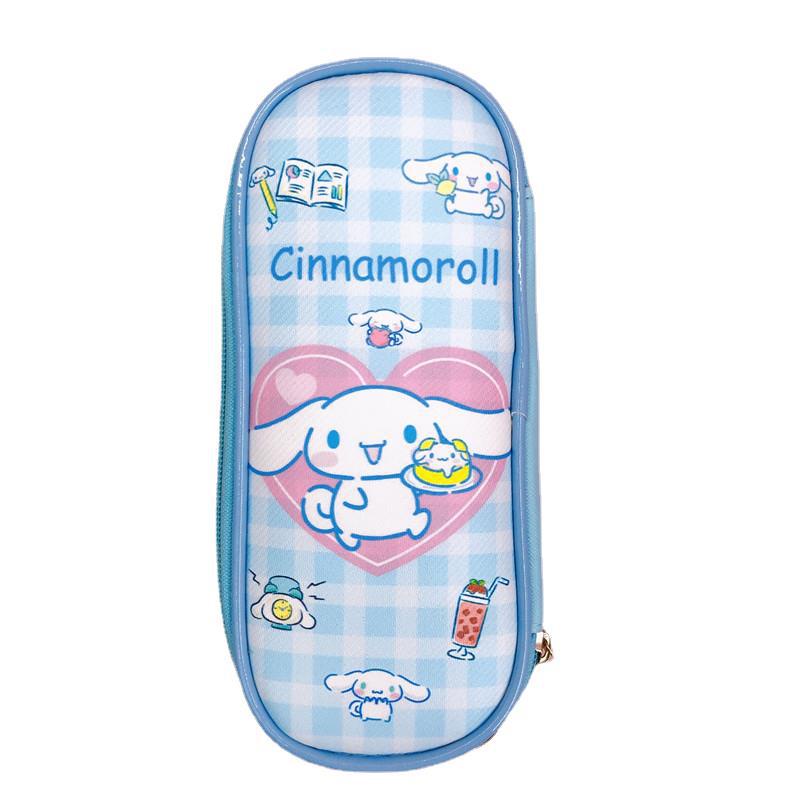 SANRIO Túi Da Pu Hai Khóa Kéo Sức Chứa Lớn Họa Tiết hello kitty