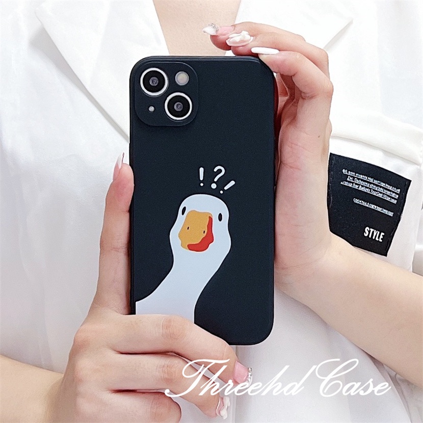 Ốp Điện Thoại Silicon Mềm Hình Chú Vịt Hoạt Họa Cho iPhone 13 12 11 Pro Max SE2020 X XR Xs Max 7 8 6 6s Plus
