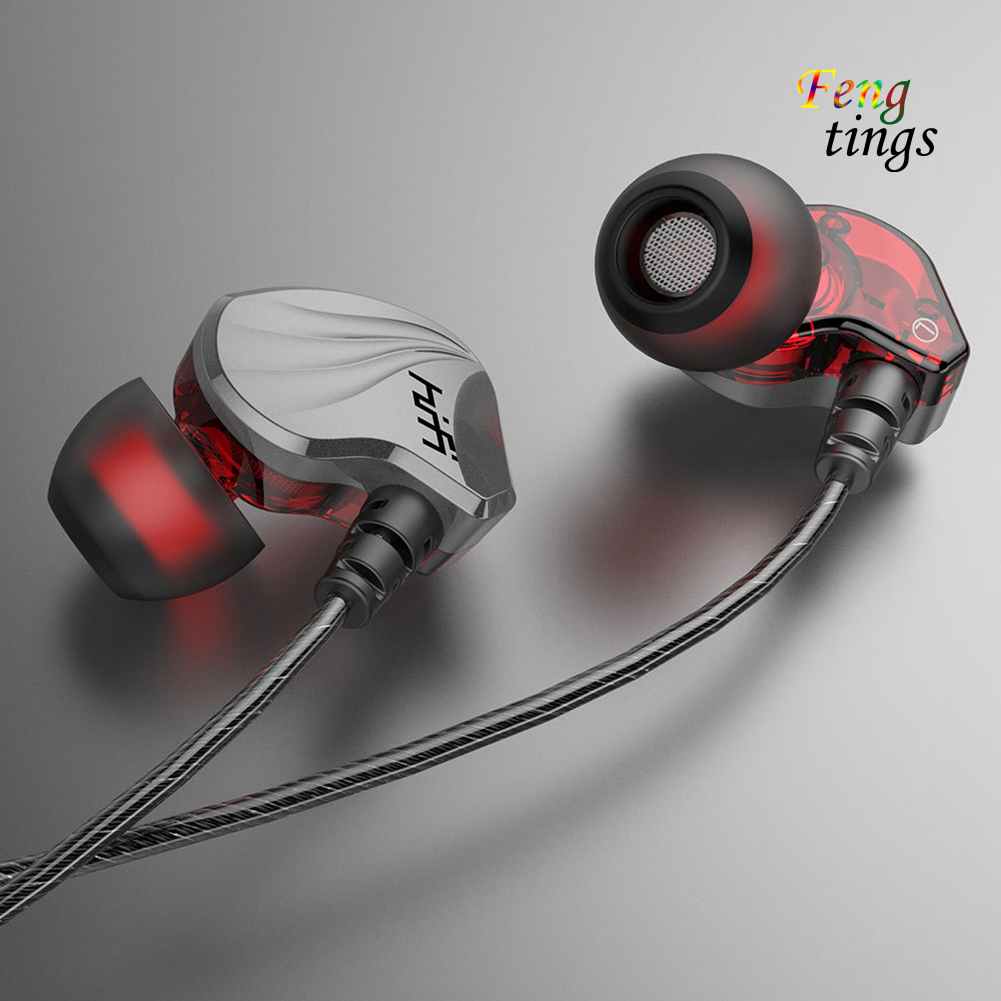 Tai Nghe Nhét Tai Thể Thao 6d 4 Lõi 3.5mm hifi bass Trầm k1