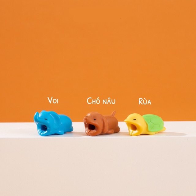 Bảo vệ dây cáp sạc điện thoại hình thú cưng