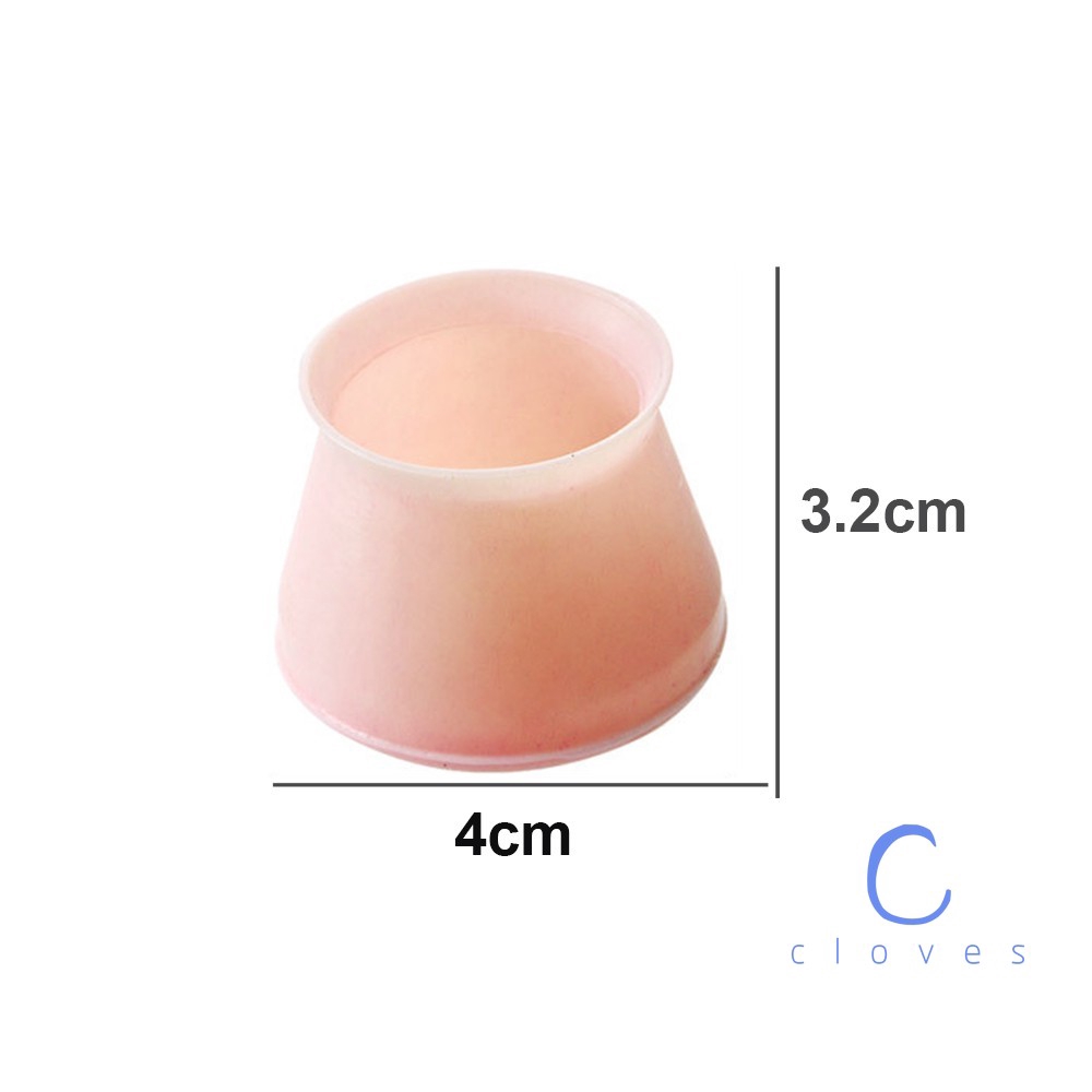 Bộ 4 Miếng Bọc Chân Bàn Ghế Bằng Silicone Chống Trượt Tiện Dụng