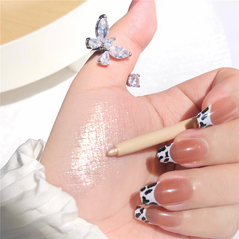 Bút Kẻ Mắt 2 Màu Ánh Ngọc Trai Tự Nhiên Sáng Da Chống Thấm Nước Và Mồ Hôi Đa Chức Năng