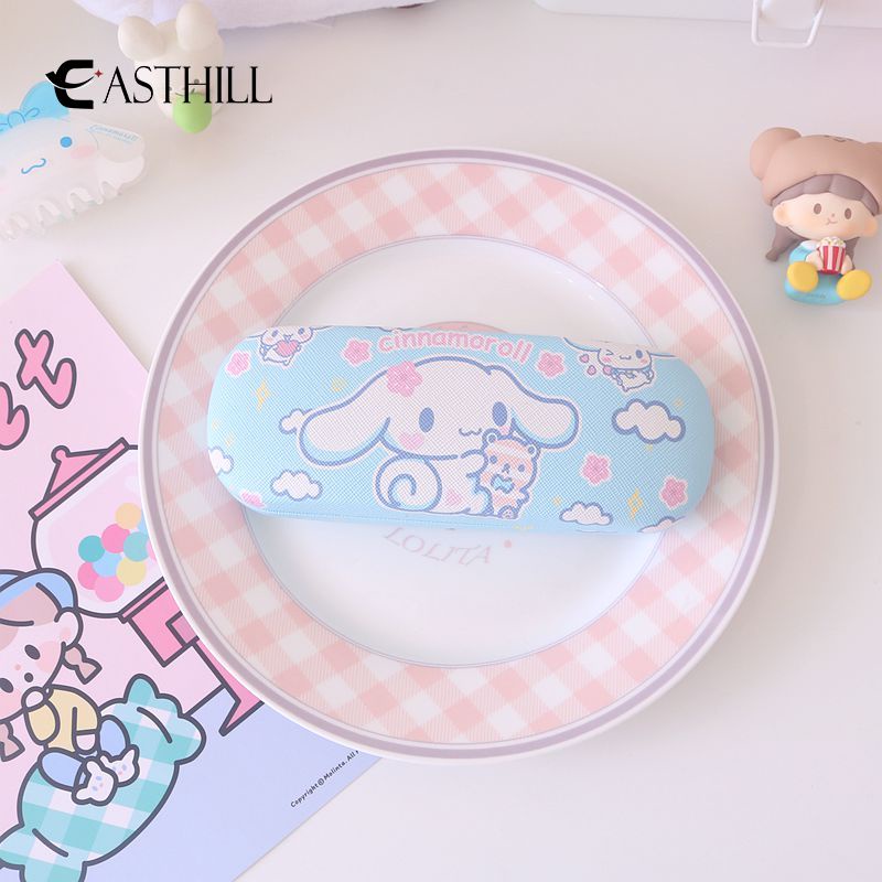 SANRIO Hộp Đựng Mắt Kính Họa Tiết Hoạt Hình Chó Cinnamon / Mèo Hello Kitty / Melody Kuromi Pudding Dễ Thương