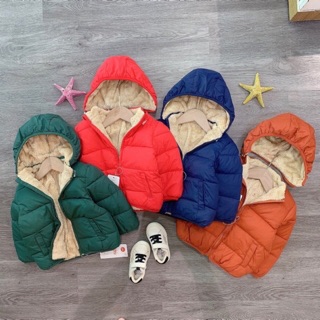 ( minqate) Áo Phao Lót Lông Ấm Áp Hàng Trung Quốc Xuất Khẩu Siêu Đẹp Cho Bé Trai Và Bé Gái
