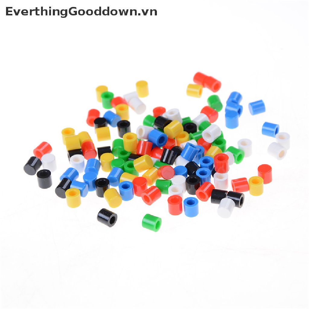 Everthinggooddown 100 Nắp Nhựa Đậy Nút Công Tắc Nhấn 6 * 6mm