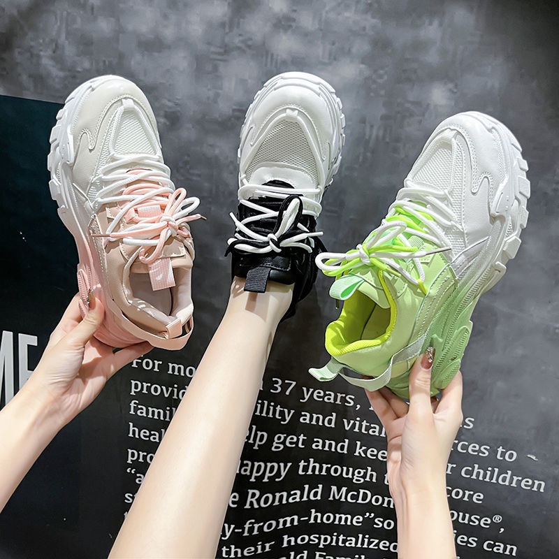 Giày Thể Thao Mùa Hè Phong Cách Harajuku Hàn Quốc Mới Cho Nữ