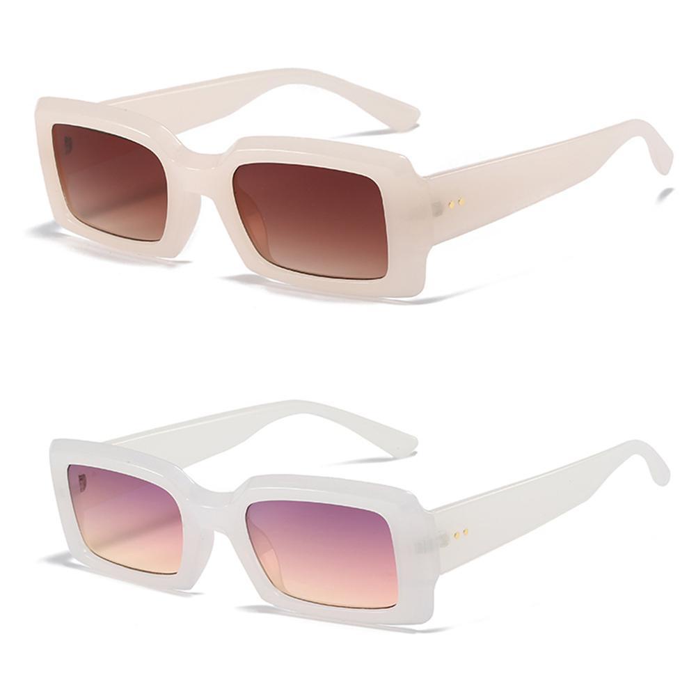 Kính Mát Gọng Chữ Nhật Nhỏ Nhiều Màu Sắc Đa Dạng Phong Cách Retro Thời Trang Cho Nam