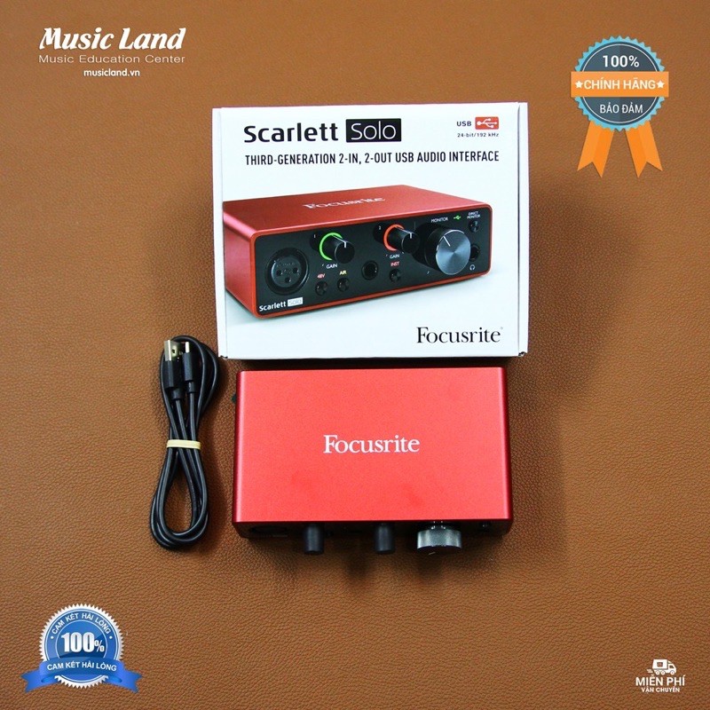  [HÀNG HOT] Sound Card Âm Thanh Focusrite Solo (3rd Gen) – Chính hãng