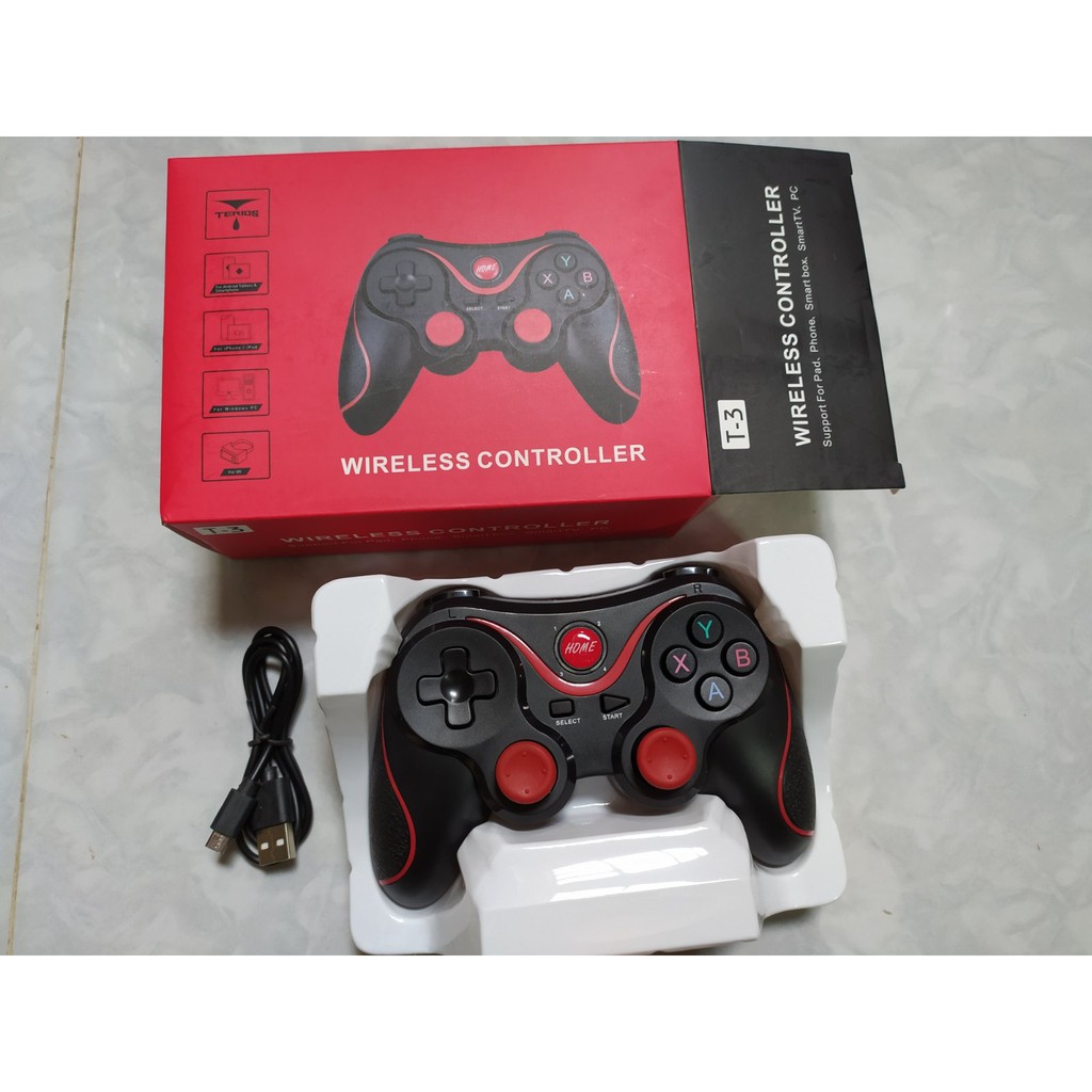 Tay cầm chơi game PC Terios T3 - hỗ trợ app Shootingplus v3 map phím