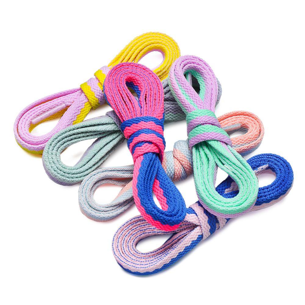 BSUNS 1 Cặp Dây Giày Hai Màu Macaron Thời Trang