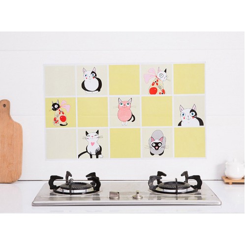 Giấy Dán Tường Bếp Cách Nhiệt, Chống Dầu Mỡ Cao Cấp