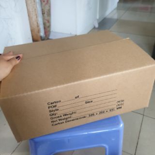 Thùng giấy A6  38 x 29 x 15cm (bộ 5 cái)
