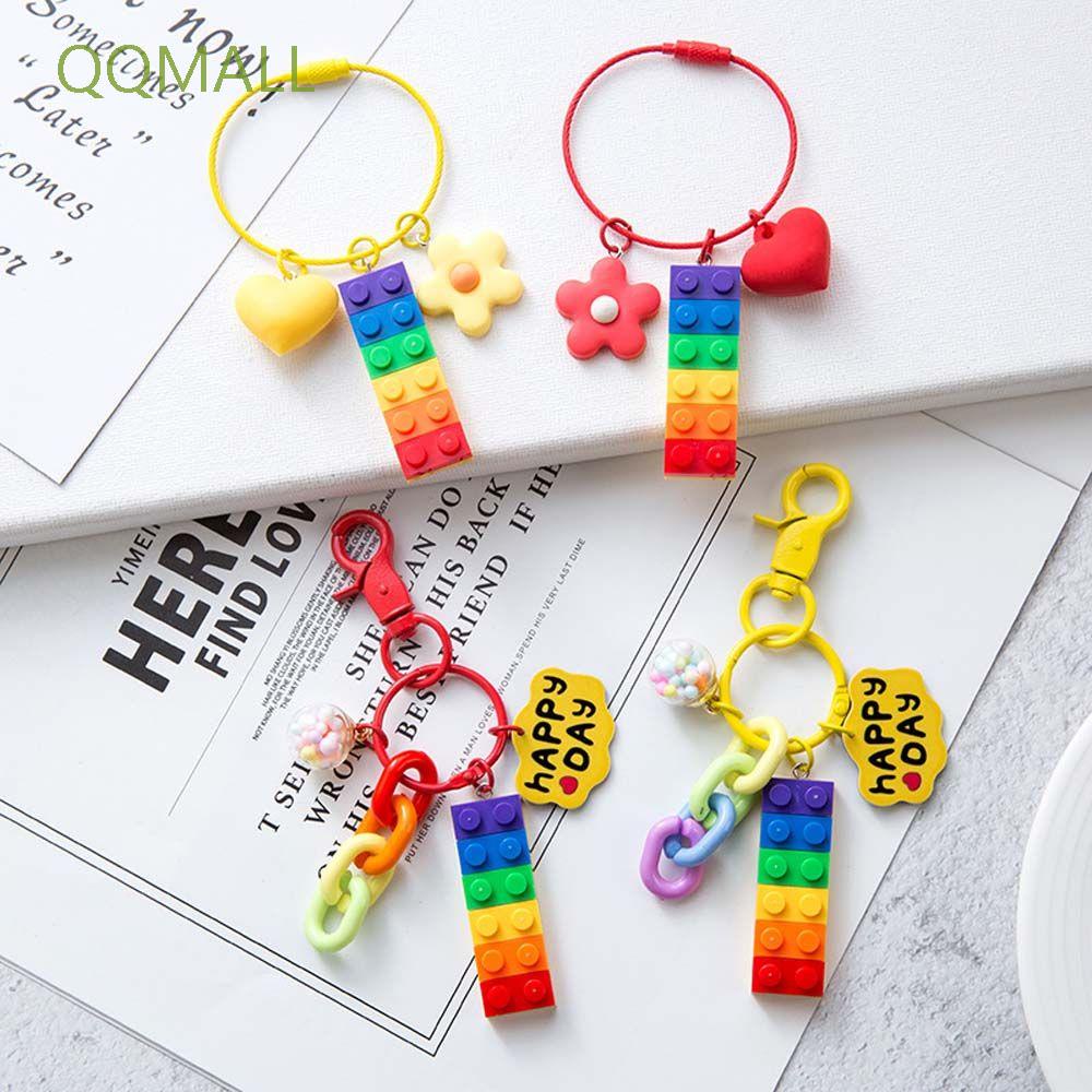 Móc Chìa Khóa Hình Chuông Cầu Vồng Dễ Thương Nhiều Màu Sắc
