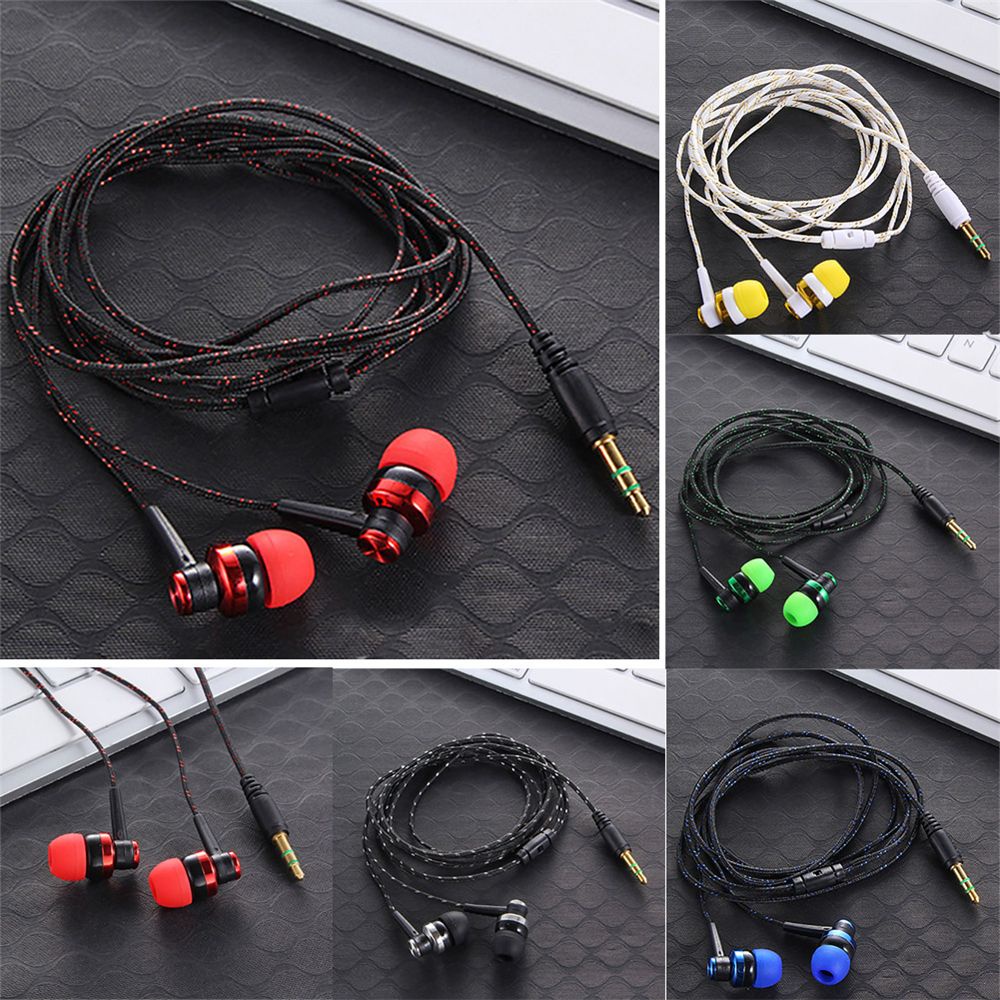 MAYSHOW Universal 3.5mm Earbuds Mobile Phone Stereo In-Ear Earphone Bass Portable Wired Earpiece HiFi Headphone
