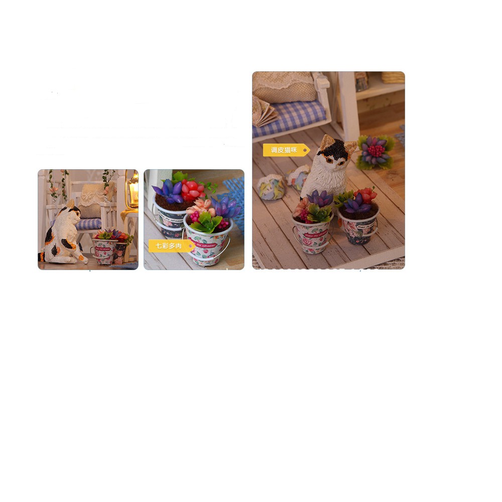 Mô hình nhà búp bê bằng gỗ lắp ghép